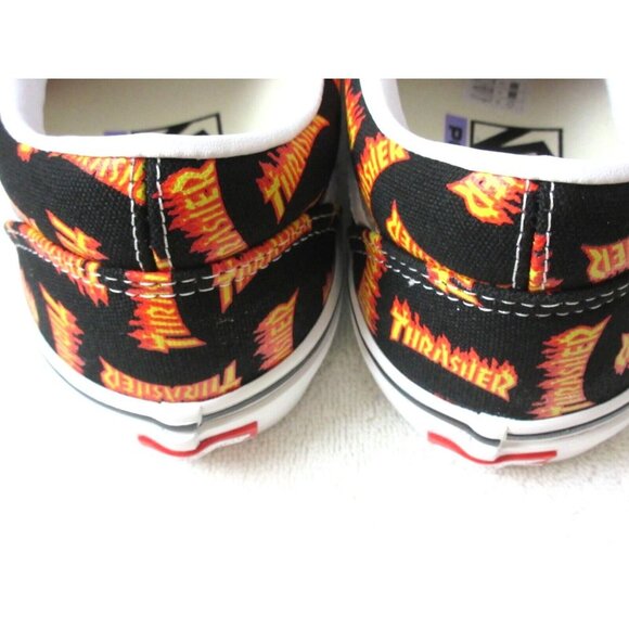 Vans x Thrasher Men's Skate Old Skool Black Multi Logo Canvas shoes Sizes NIB - Picture 5 of 6